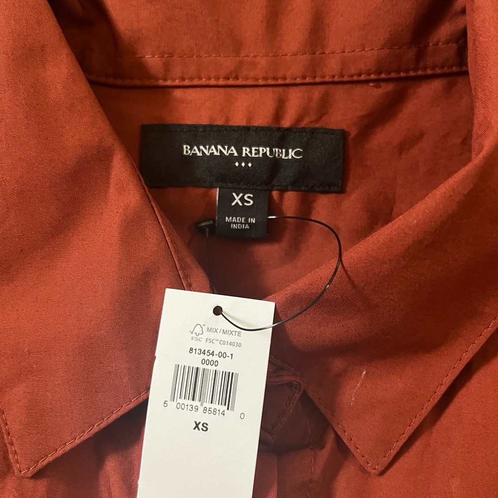 Banana Republic Terracotta Long Sleeve Dress - Picture 3 of 8